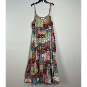 NATURAL LIFE Patchwork Maxi Dress - Multicolor